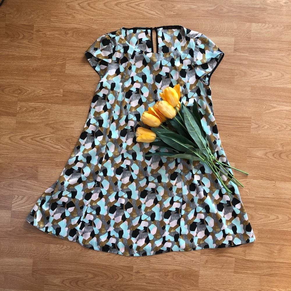 Zara Flowy Patterned Dress